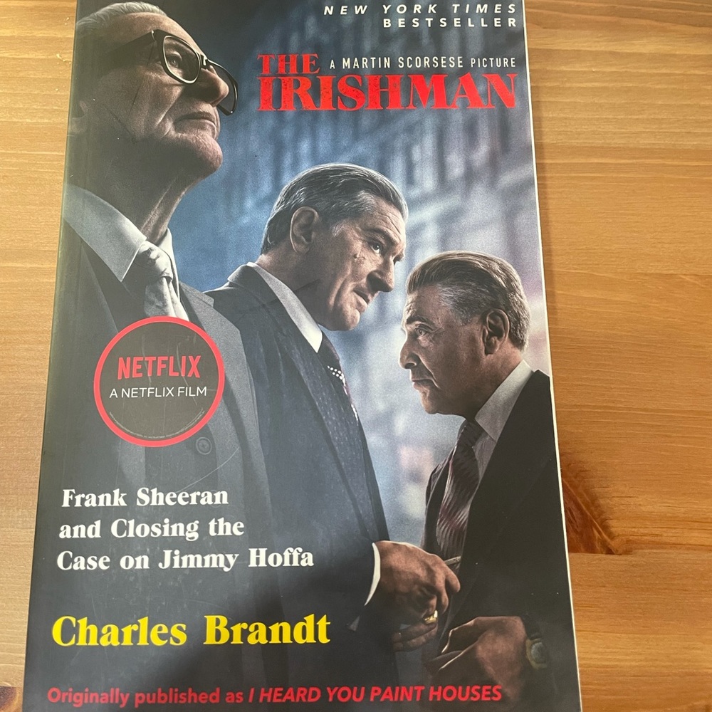 NWT book The Irishman Netflix film